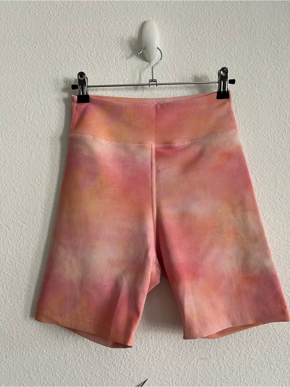 Sarah’s Day Tie-Dye High-Rise Bike Shorts (S)
